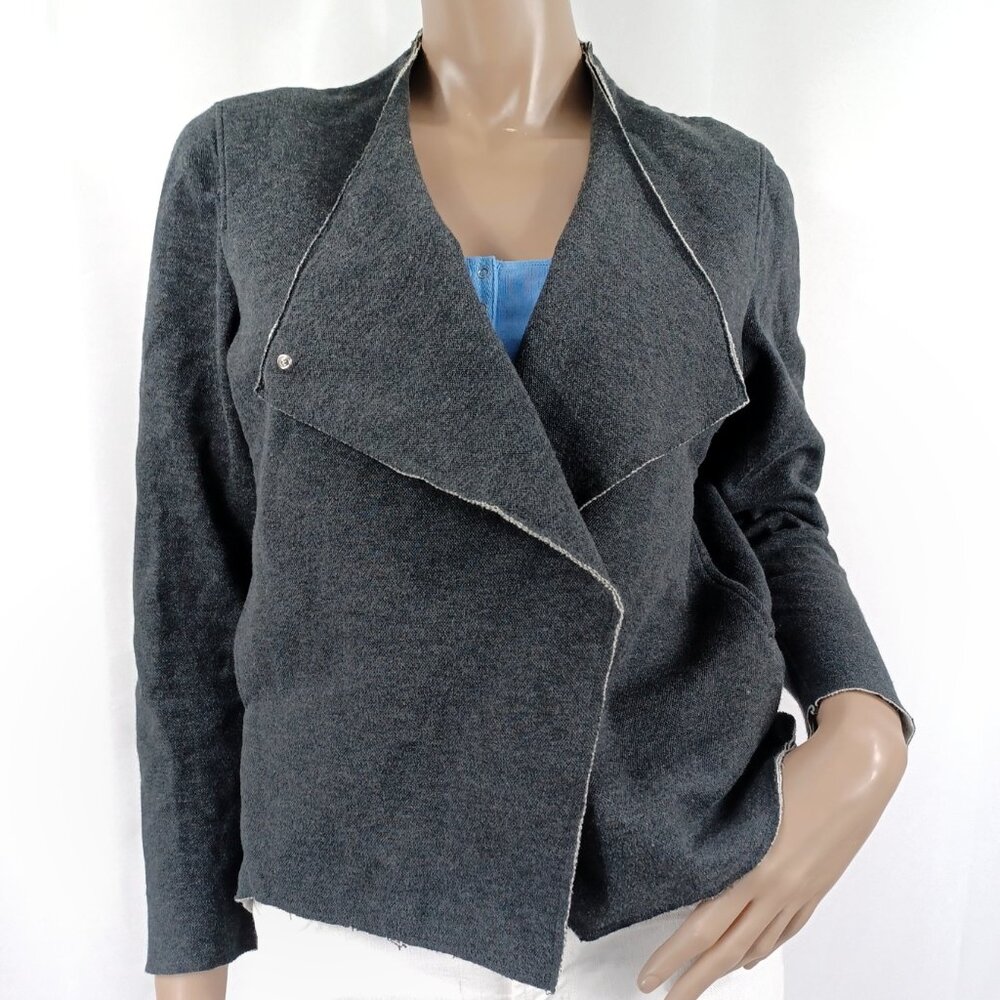 RAFFI JACKET Snap Front Boxy M Stretch Jersey M